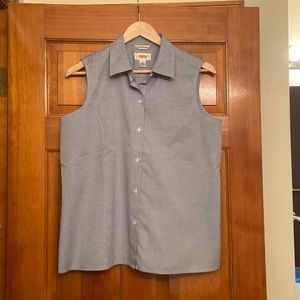 Talbots Size 12 Button Front Sleeveless Top